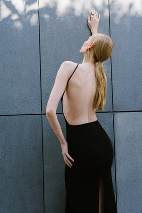 Alai Cut-out Black Dress